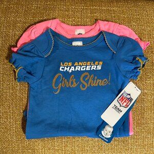 NWT ~ Gerber LA Charger Onesies (2) 6-12mos